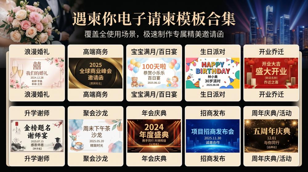 生日H5请柬制作全教程！小白零门槛轻松搞定